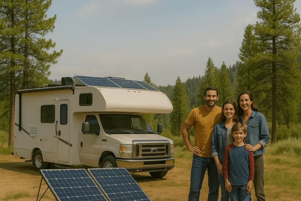 Family On A Journey On Their Solar-Powered RV