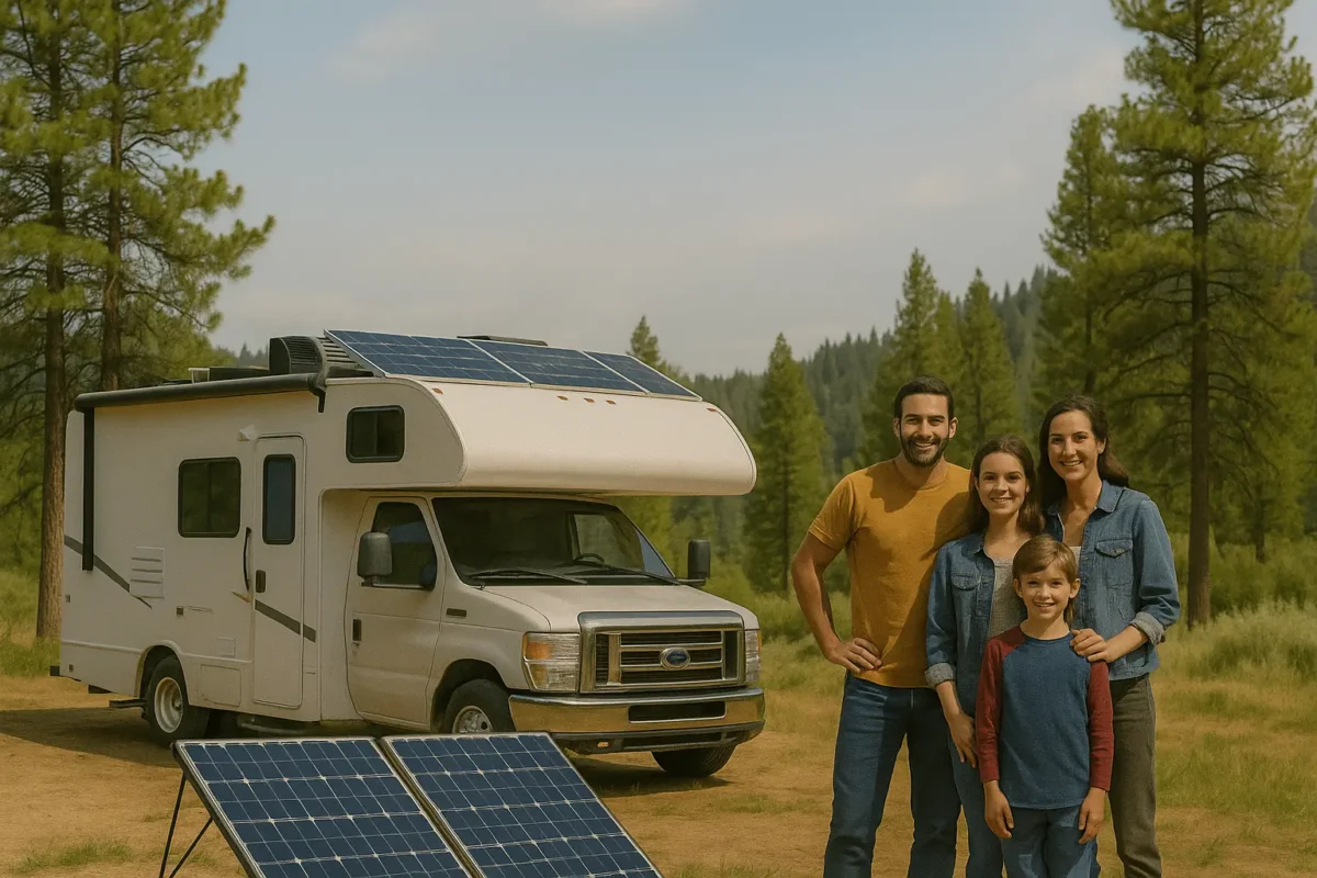 Family On A Journey On Their Solar-Powered RV