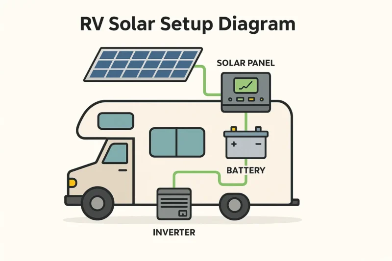 The RV Solar Set Up Diagram: How A Solar-Powered RV Actually Works