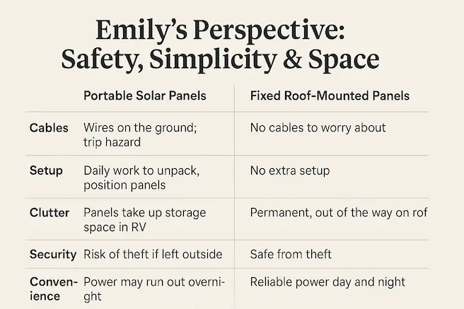 Portable Vs Fixed RV Solar Panels