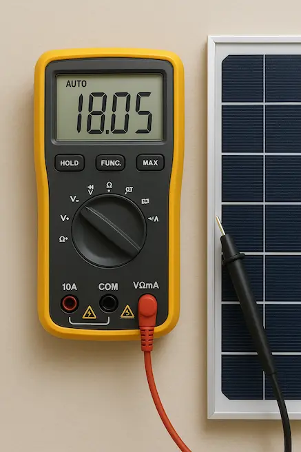 The Image Shows That There Is No Solar Input Visible