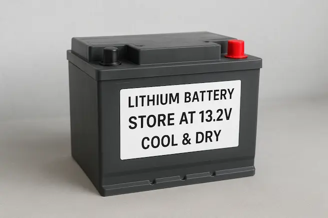 Lithium Batter Store At 13.2V Cool And Dry